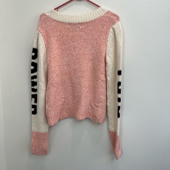Wildfox Girl Power pink sweater at NWOT size medium - Picture 9 of 9